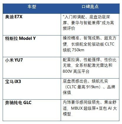 30-40万纯电 SUV 选购：五款热门车型深度解析
